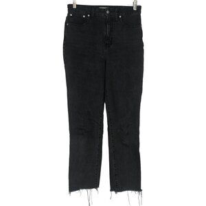MADEWELL - WOMEN'S 29 - BLACK CURVY PERFECT VINTAGE STRAIGHT JEAN